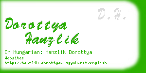 dorottya hanzlik business card